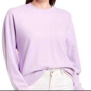 Vince French Terry Dolman Sleeve Pullover L